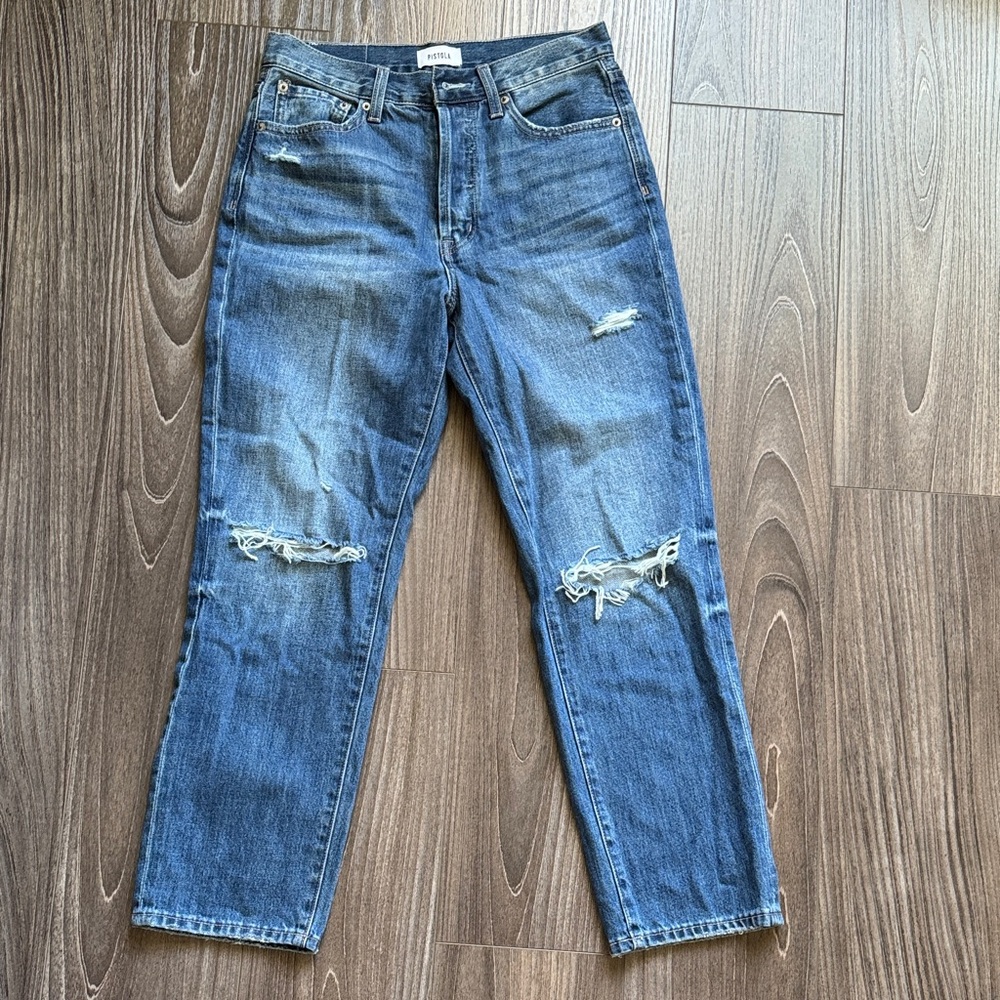 Pistola Blue Straight Leg Jeans
